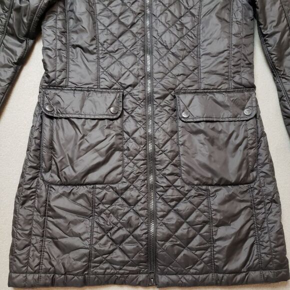 The North Face "Ruka" Long Jacket PrimaLoft size Medium - black quilted puffer - Picture 4 of 13